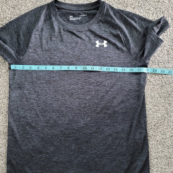Boys Under Armour Dark Grey Variegated T-Shirt YLG - Picture 4 of 8